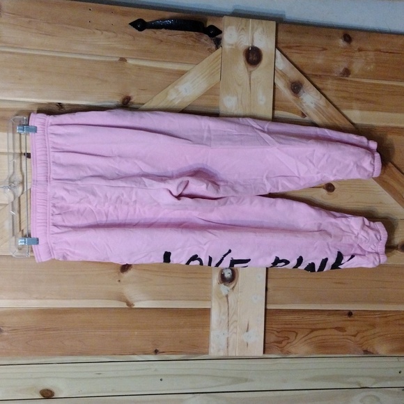 Victoria Secrets I Love Pink Sweat Pants. - Picture 3 of 4